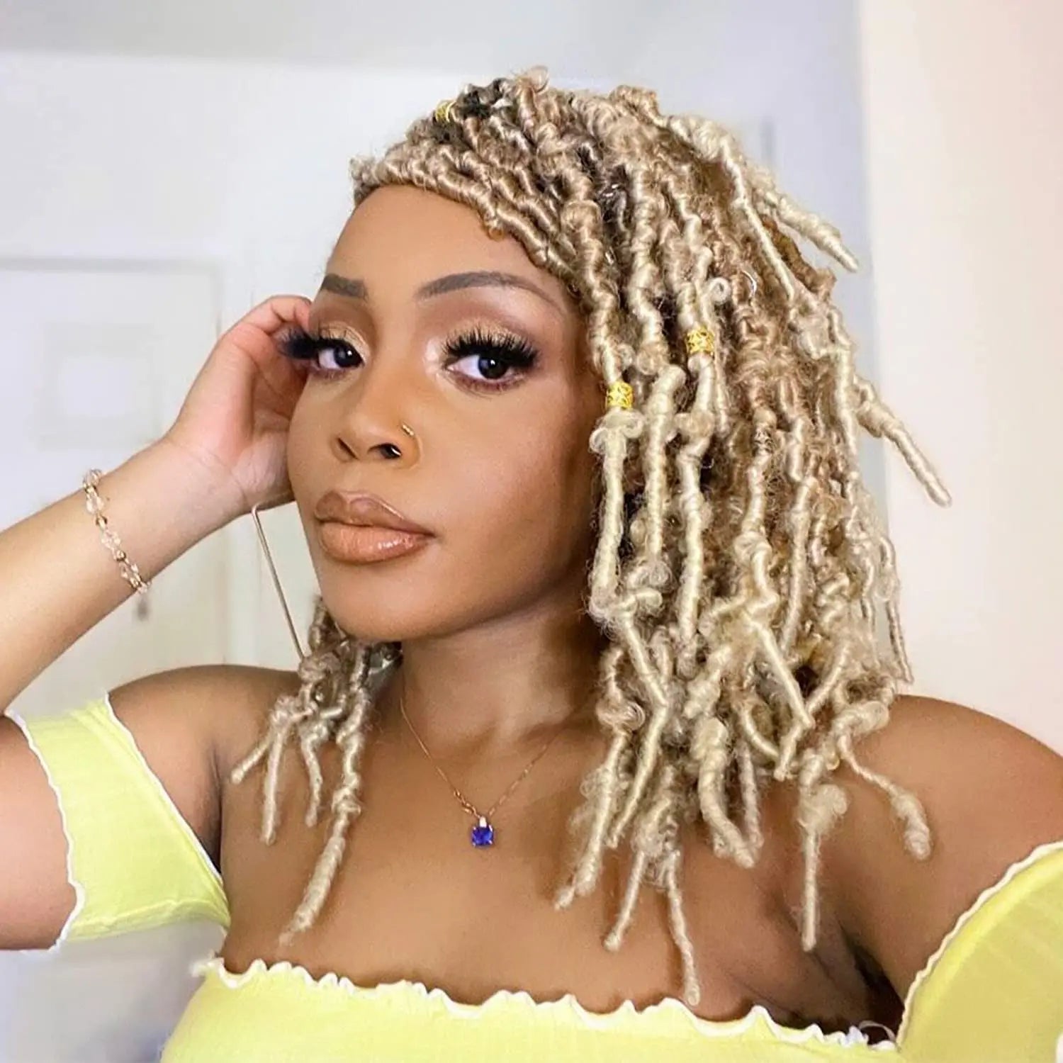 ( US ONLY) FAST SHIPPING DBL | Toyotress® Butterfly Locs Pre-Looped Distressed Locs Braiding Synthetic Crochet Hair Extensions Toyotress